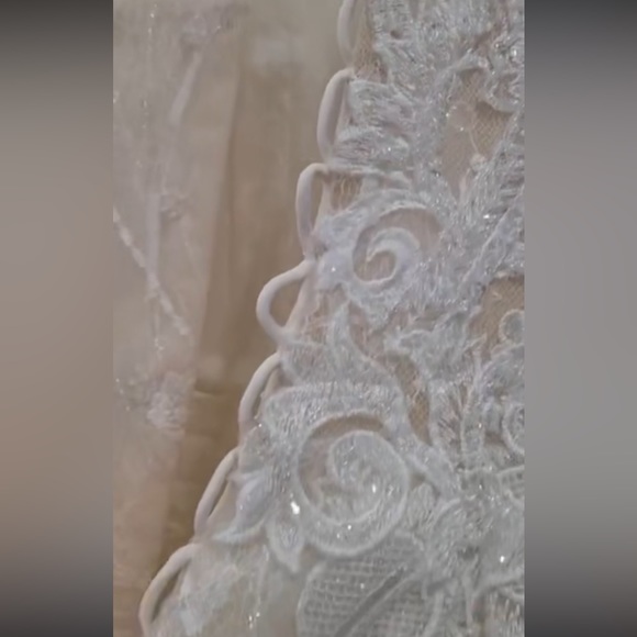 Rosa Clara Martha Blanc Wedding Gown + Veil - Picture 10 of 17